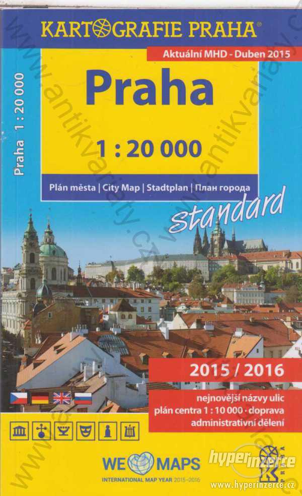 Praha 1 : 20 000 Plán města Standard Kartografie - foto 1