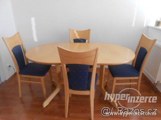 Jídelní stůl + 6 židlí zn. TON - foto 1
