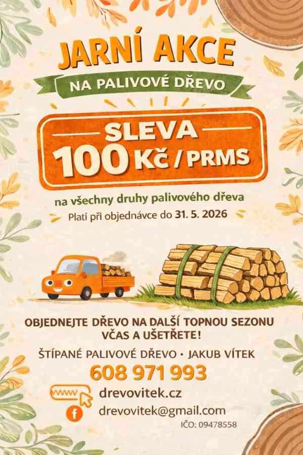 Jarní akce - palivové dřevo