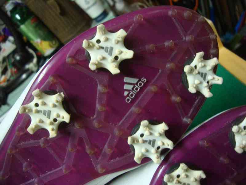 Dámské boty na golf Adidas Adizero bílo-fialové vel.42 pěkné - foto 16