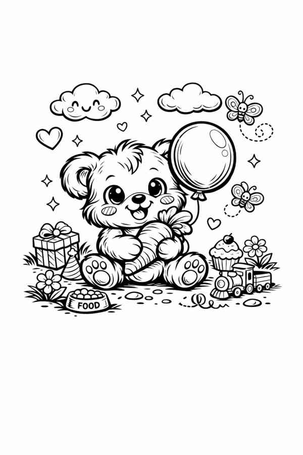 Cute Animals – Coloring Book for Kids - foto 4
