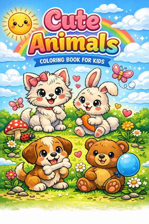 Cute Animals – Coloring Book for Kids - foto 1