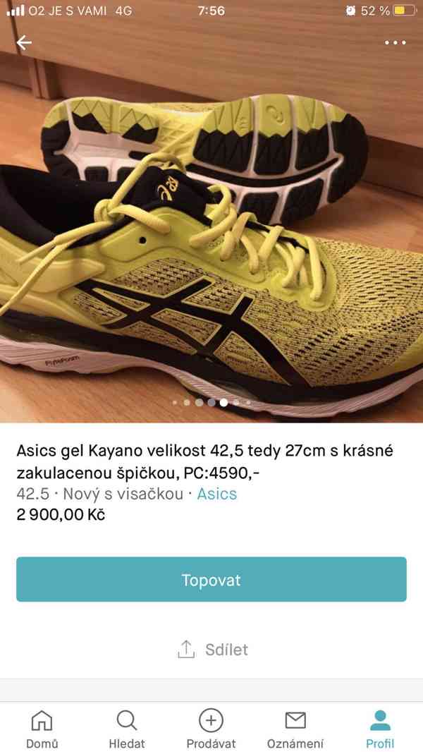 Běžecká obuv nové Gel Kayano 24 25 26 vel.42,5 tj27cm - foto 5