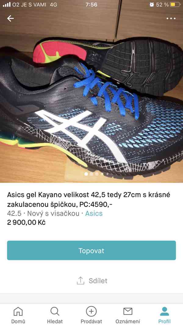 Běžecká obuv nové Gel Kayano 24 25 26 vel.42,5 tj27cm - foto 6