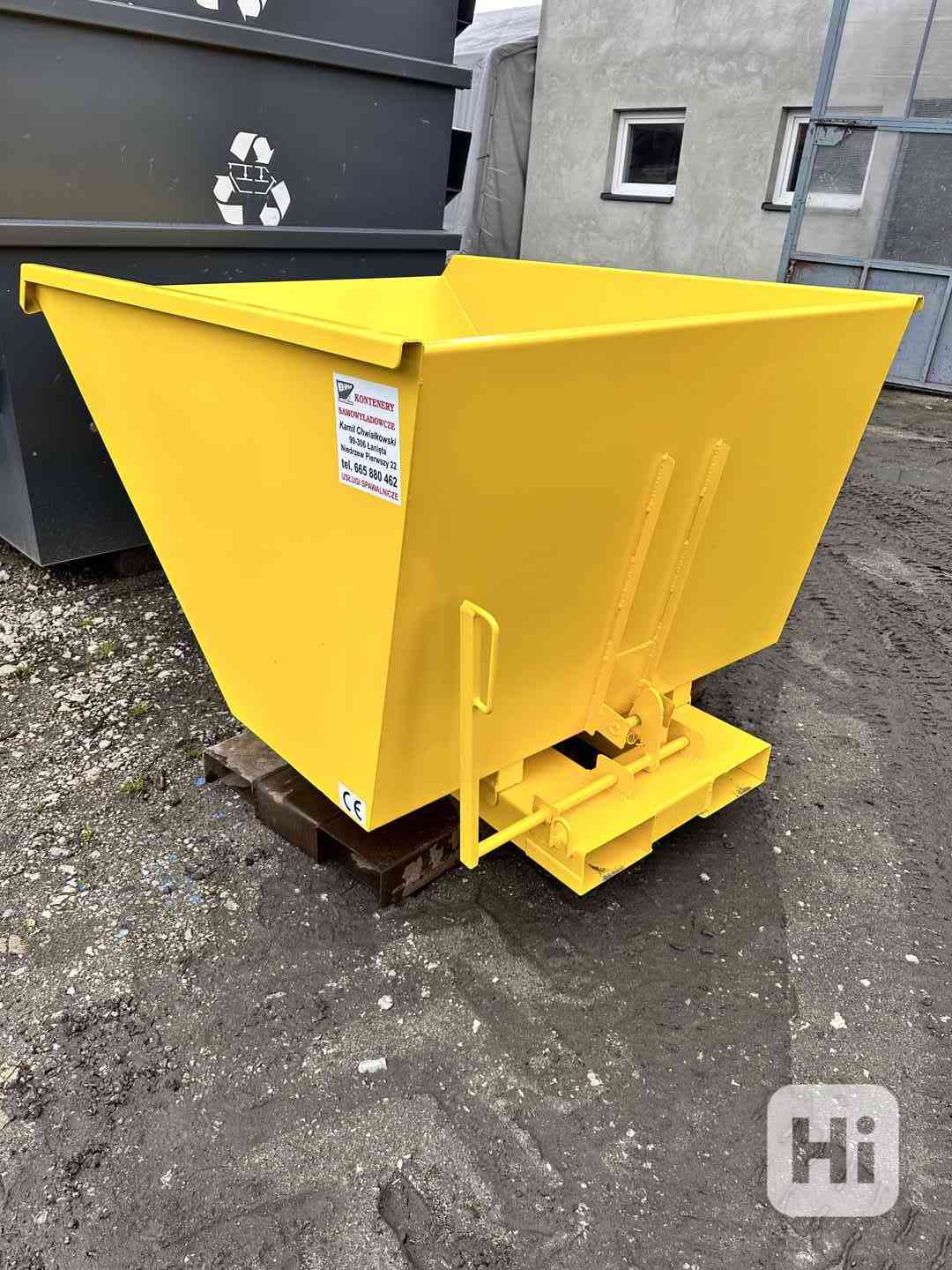 Pojemnik samoopróżniający, 1 m3, kontener - foto 1