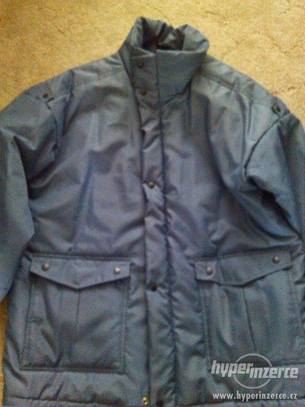 Pánská zimní šedá-modrá bunda - foto 1
