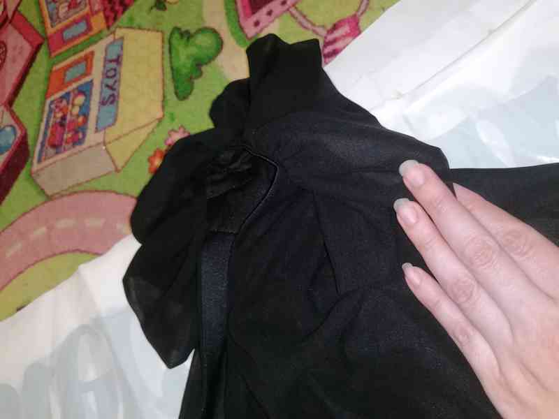 Dámská černá tunika na 1 rameno, vel. S/M - foto 9