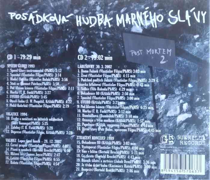 Posádková Hudba Marného Slávy ‎– Post Mortem 2. ( 2x CD ) - foto 2