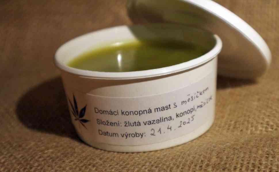 Domácí konopná mast s měsíčkem - foto 2