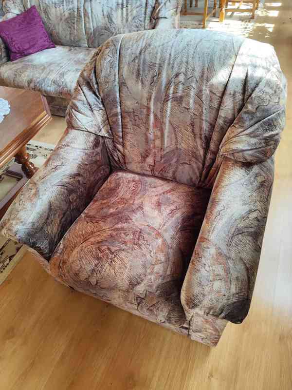 Sedací souprava - pohovka, dvoukřeslo, křeslo - foto 3