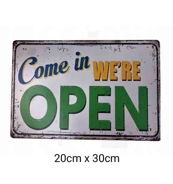 Retro kovové cedule  - foto 3