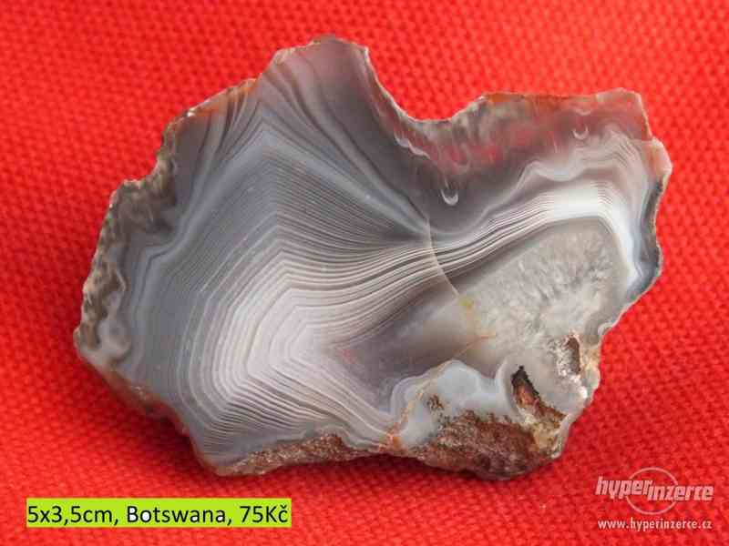 Leštěné botswanské acháty - polodrahokamy - foto 4