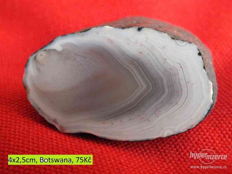 Leštěné botswanské acháty - polodrahokamy - foto 11