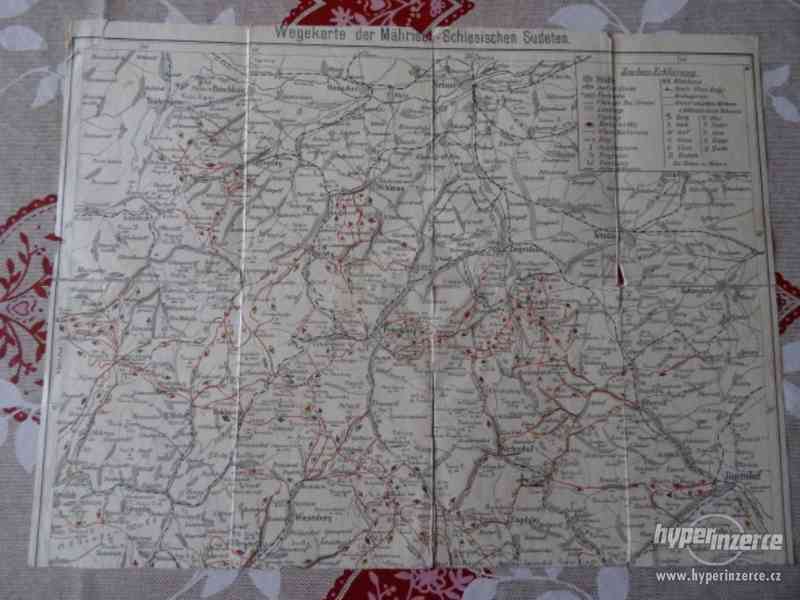 mapa Moravsko-slezskych sudet - foto 1