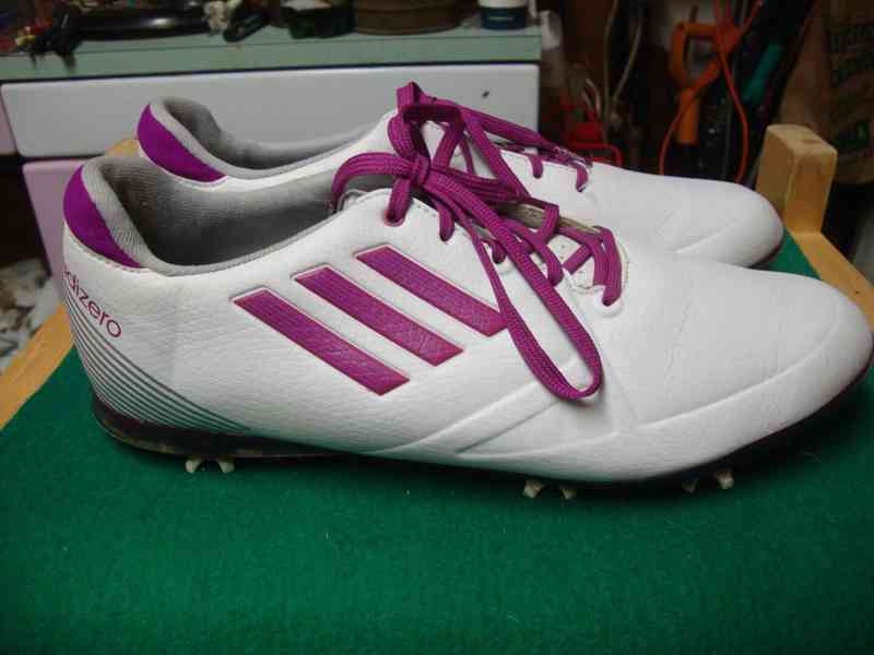 Dámské boty na golf Adidas Adizero bílo-fialové vel.42 pěkné - foto 5