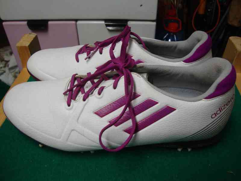 Dámské boty na golf Adidas Adizero bílo-fialové vel.42 pěkné - foto 2