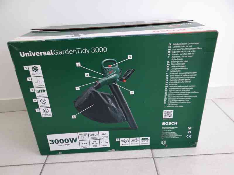 Fukar a vysavač listí Bosch Universal GardenTidy 3000 - foto 2