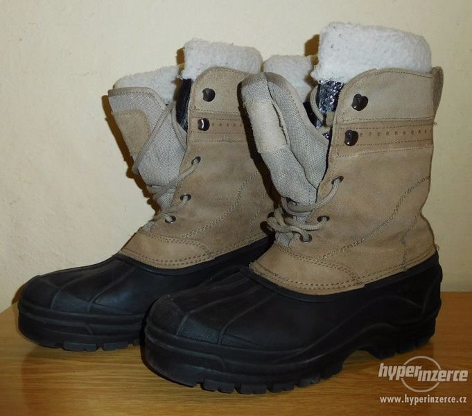 Zimní boty (bufy), velmi kvalitní, kožené, vel. 37 - foto 1