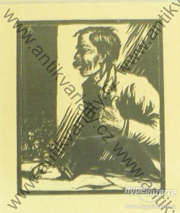Muž T. F. Šimon dřevoryt signováno v desce - foto 1