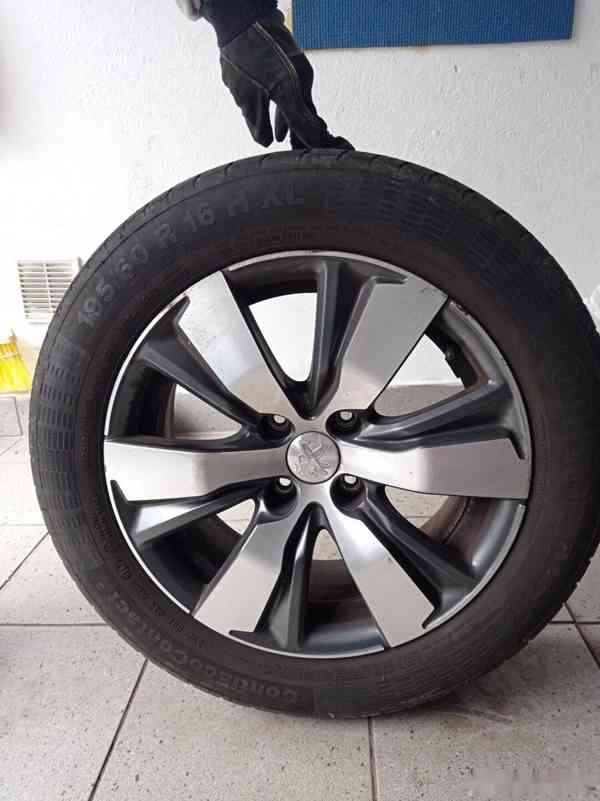 Alu kola Peugeot, letní pneu Continental 195/ 60 R16 H XL - foto 3