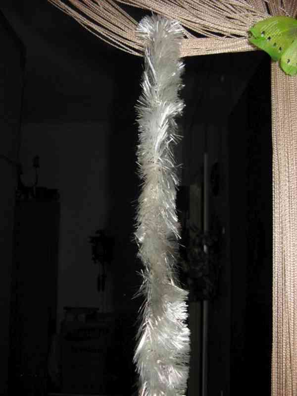 STARÉ VÁNOČNÍ LAMETOVÉ ŘETĚZY – 12kusů x 1,20m  - foto 5