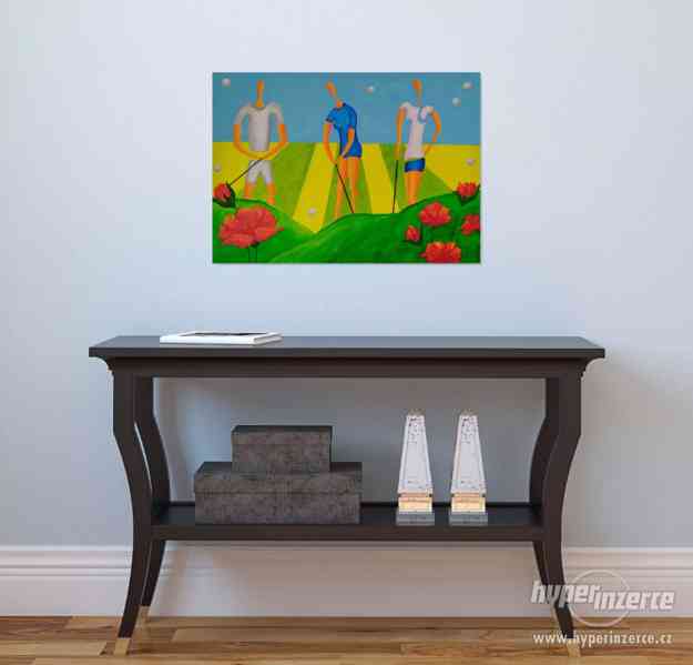 Golf - malby 70 x 50 cm na prodej - foto 1