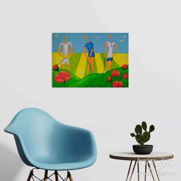Golf - malby 70 x 50 cm na prodej - foto 3