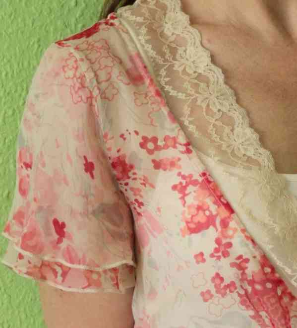 Kvítková halenka Noa Noa vel. S - pravé hedvábí - foto 4