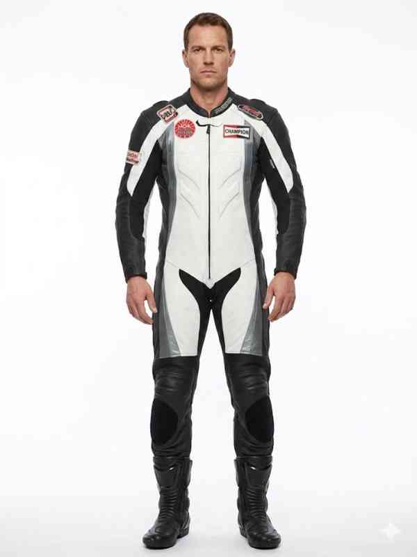 Kožená 1 - dílná kombinéza Probiker - foto 7