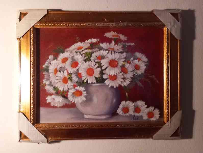 Olejomalba na plátně - zdobený rám 490x390 mm - 13 - - foto 2