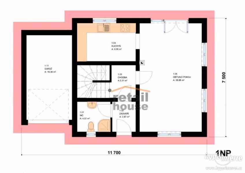 Rodinný dům Pegas New 2016 Plus, 5+kk+G, 113 m2 - foto 11