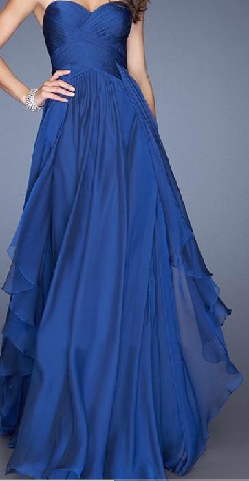 Úplně nové luxusní plesové společenské dlouhé šaty - foto 1