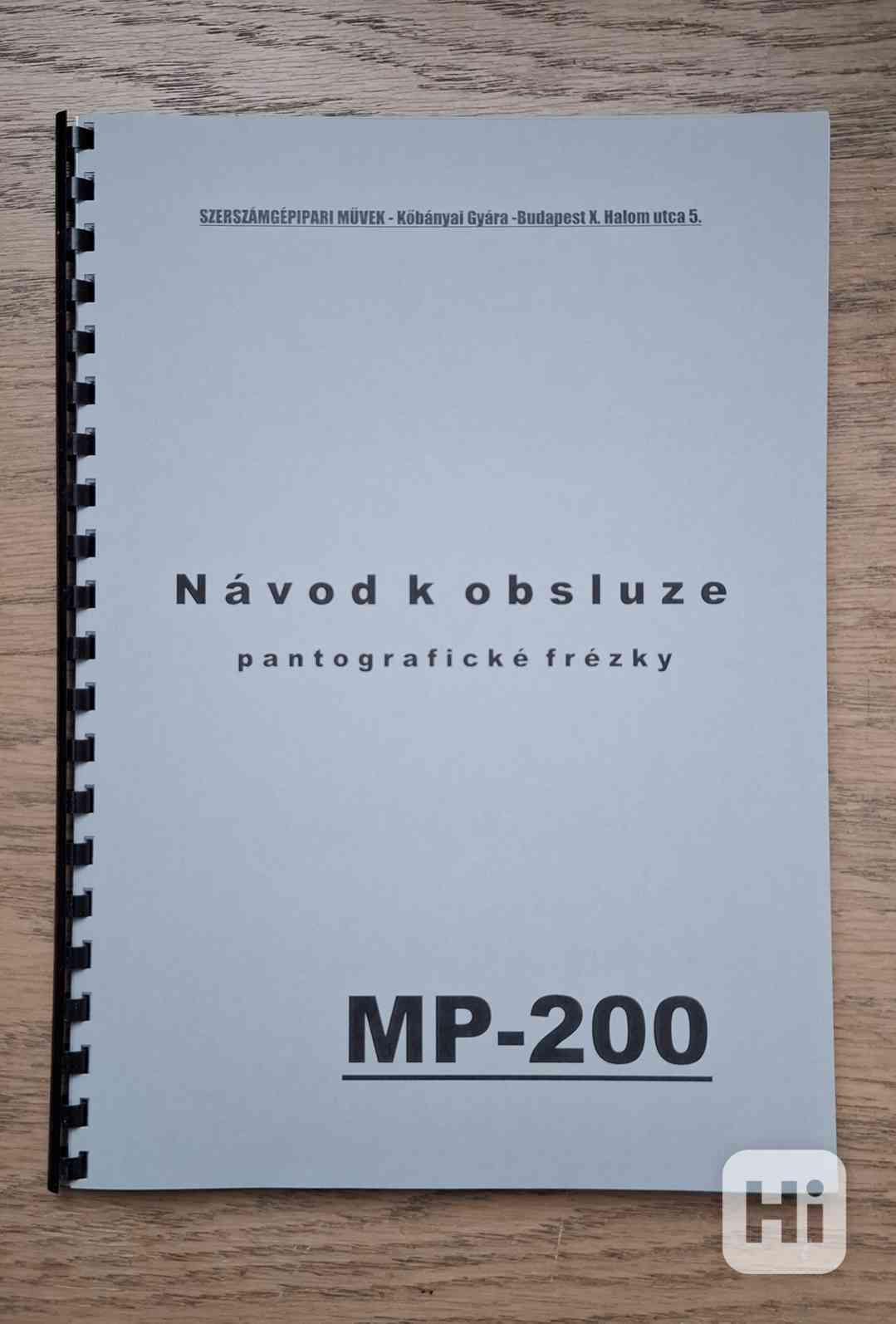 Návod k rytecké frézce MP-200 - foto 1