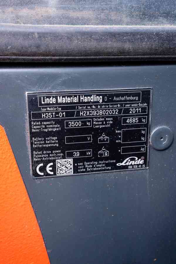 Vysokozdvižný vozík Linde H35T-01 - foto 8