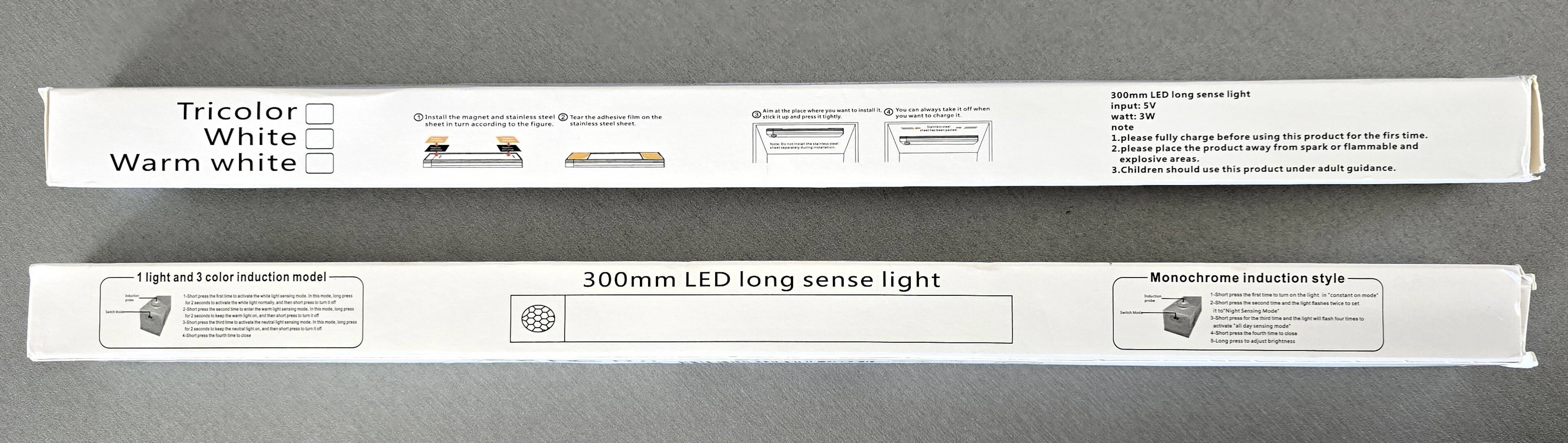 LED světlo,senzor pohybu s USB nabíjením C,  30cm - foto 4