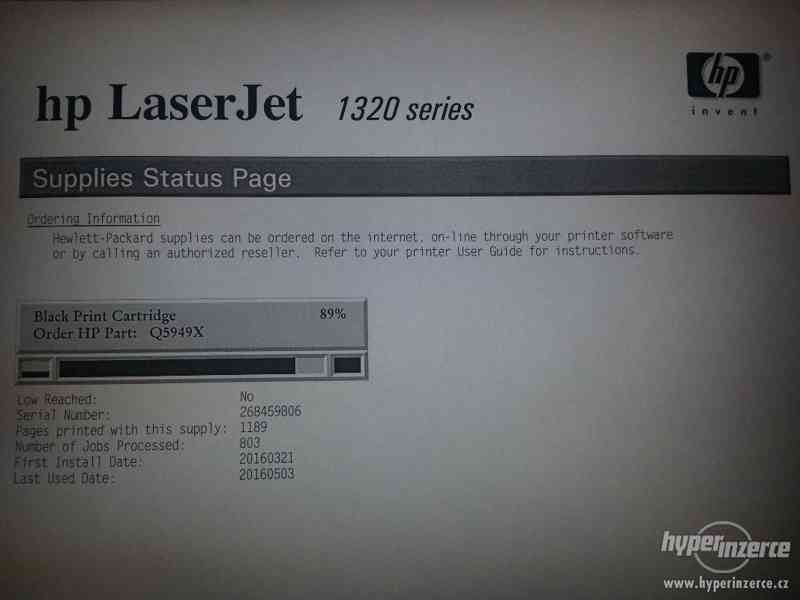 HP Laserjet 1320N | LAN | duplex | toner 89% - foto 2