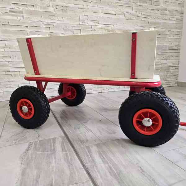 39565 Dřevěný ruční vozík na přepravu - foto 5