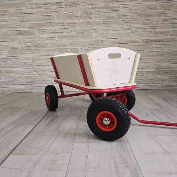 39565 Dřevěný ruční vozík na přepravu - foto 3