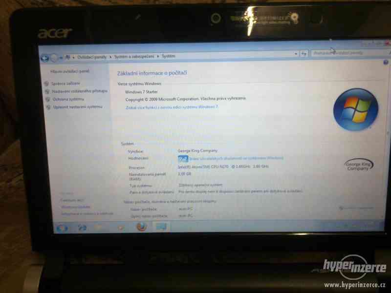 Acer aspire one D250 1,6 Ghz/160/1GB Ram - foto 5