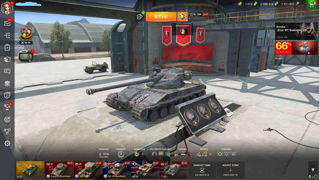 Prodavám Účet World of Tanks Blitz WOT BLITZ