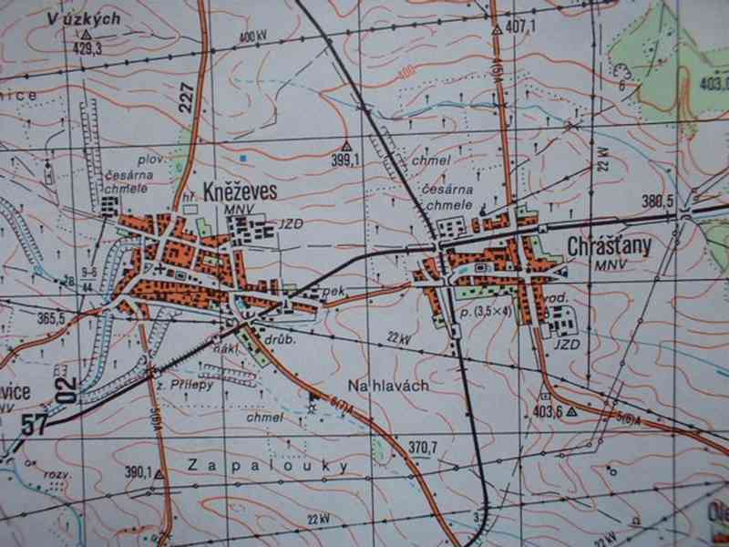 Vojenská profesionální tajná mapa Rakovnicko - foto 6