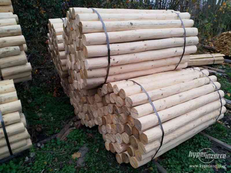 Levně stavební a palivové dřevo, trámy, prkna, loupané kůly - foto 25
