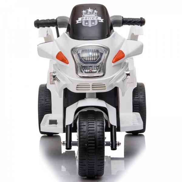 Dětská elektrická motorka POLICE | bílá - foto 3