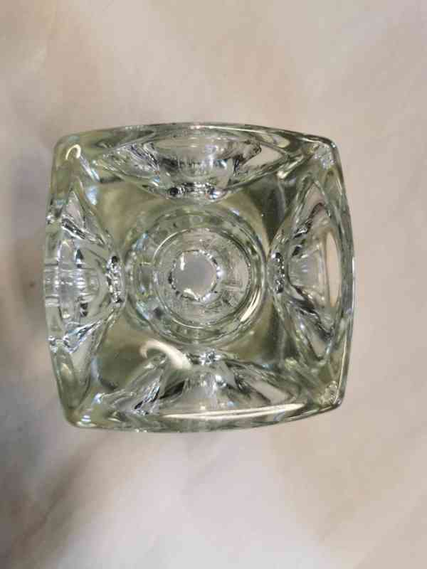 Autorský skleněný svícen menší - foto 3