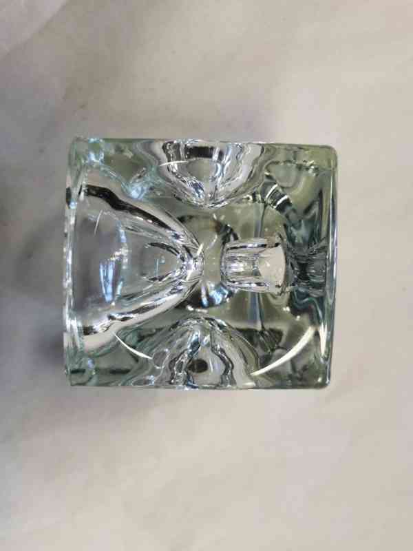 Autorský skleněný svícen menší - foto 4