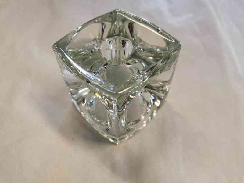 Autorský skleněný svícen menší - foto 2