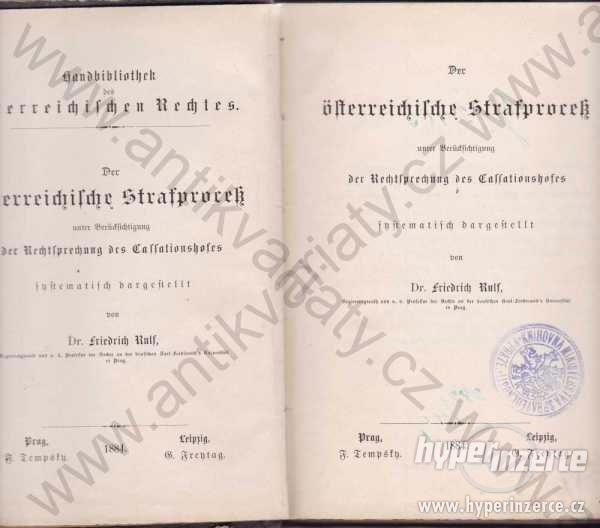 Handbibliothek des österreichischen Rechtes 1884 - foto 1