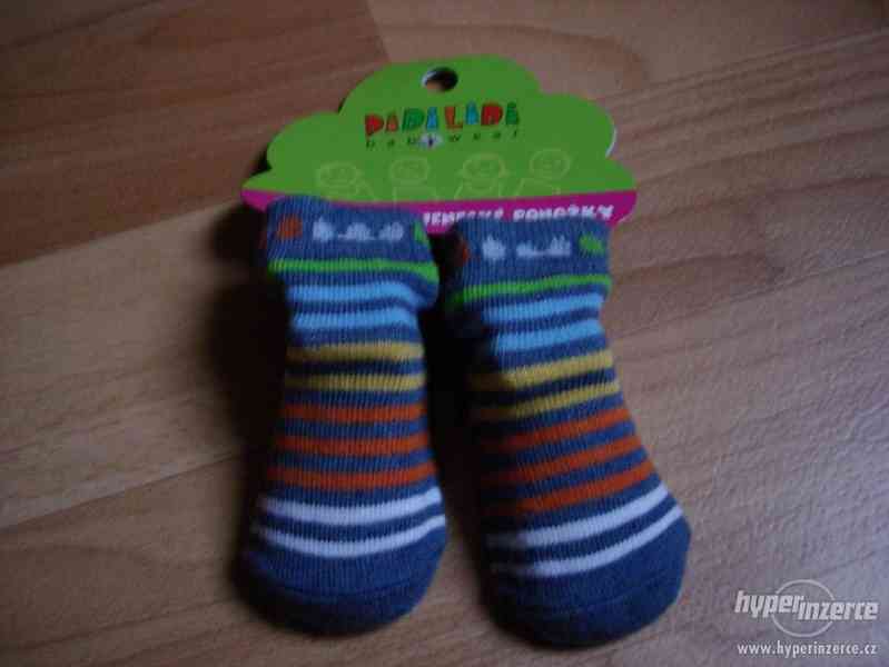 kojenecké ponožky vel.0-6 měs. NOVÉ - foto 1