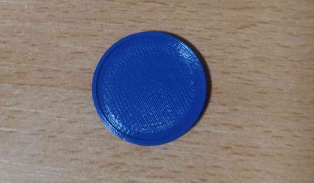 Žeton s hranou do nákupního košíku 3D tisk - foto 3