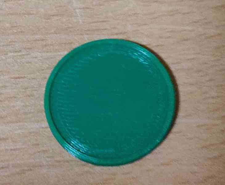 Žeton s hranou do nákupního košíku 3D tisk - foto 4